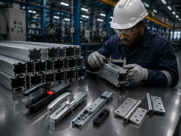 Aluminium profiles in architectural use